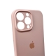 Чохол для смартфона Silicone Full Case AA Camera Protect for Apple iPhone 16 Pro Max 15,Pink Sand