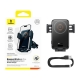 Автотримач для телефона з БЗП Baseus Wisdom Pro Auto Coil Alignment Car Mount Wireless Charger Air Outlet Version Cosmic Black