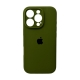 Чохол для смартфона Silicone Full Case AA Camera Protect for Apple iPhone 16 Pro Max 29,Army Green