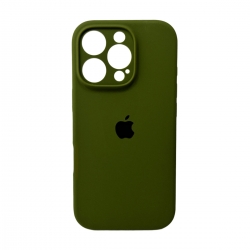 Чохол для смартфона Silicone Full Case AA Camera Protect for Apple iPhone 16 Pro Max 29,Army Green