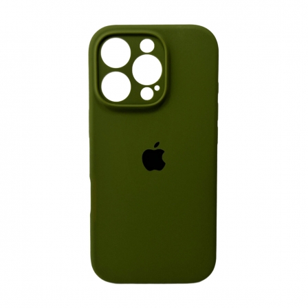 Чохол для смартфона Silicone Full Case AA Camera Protect for Apple iPhone 16 Pro Max 29,Army Green