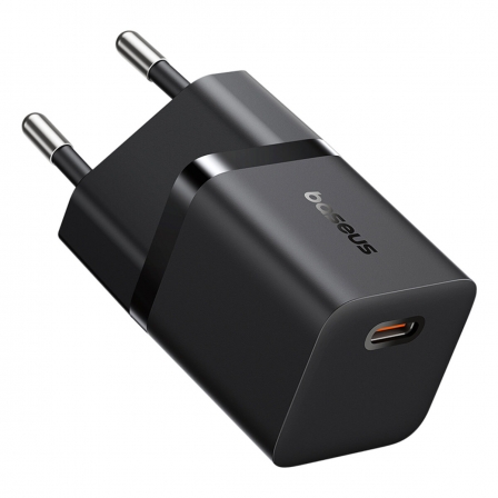 Мережевий зарядний пристрій Baseus GaN5 Fast Charger (mini) 1C 25W EU Cluster Black