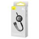 Кабель Baseus Bright Mirror 2 Series Retractable 3-in-1 Fast Charging  Data Cable Type-C to M+L+C 100W 1.1m Black