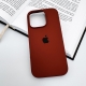 Чохол для смартфона Silicone Full Case AA Open Cam for Apple iPhone 16 Pro Max 42,Saddle Brown