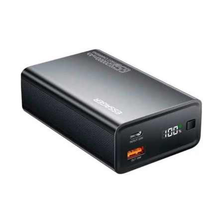 Зовнішній акумулятор (павербанк) Essager 20000mAh 65W Black (EDY65-LD01-Z)