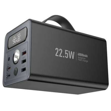 Зовнішній акумулятор (павербанк) Hoco Distant J138 60000mAh 22.5W Black