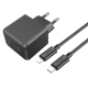 Мережевий зарядний пристрій з кабелем HOCO CS13A Ocean single port PD20W charger set(C to iP) Black