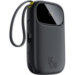 Внешний аккумулятор (Power Bank) Baseus EnerFill FC31 Qpow 3 Digital Display USB-C + iP 20000mAh 45W Cosmic Black (E0028D00)