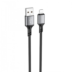 Кабель BOROFONE BX83 iP Famous silicone charging data cable Black