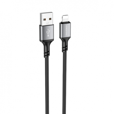 Кабель BOROFONE BX83 iP Famous silicone charging data cable Black