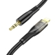 Аудіокабель HOCO UPA25 Transparent Discovery Edition Digital audio conversion cable iP Black