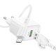 Мережевий зарядний пристрій з кабелем BOROFONE BAS42A Potential single-port QC3.0 charger set(Micro)(EU) White
