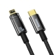Кабель Baseus Explorer Series Auto Power-Off Fast Charging Data Cable Type-C to IP 20W 1m Black