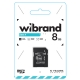 Карта пам'яті microSDHC Wibrand 8Gb class 4 (adapter SD)