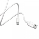Кабель BOROFONE BX14 USB to Type-C 2.4A, 2m, PVC, TPE connectors, White