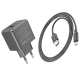 Мережевий зарядний пристрій з кабелем HOCO CS11A Ocean single port charger set(Type-C) Black