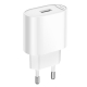 Мережевий зарядний пристрій HOCO C109A(10.5W) Fighter single port charger White