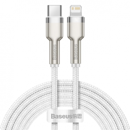 Кабель Baseus Cafule Series Metal Data Cable Type-C to iP PD 20W 2m White
