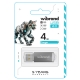 Флеш-накопичувач Wibrand USB 2.0 Cougar 4Gb Silver