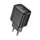 Мережевий зарядний пристрій HOCO CS25A Rico PD20W+QC3.0 charger Black
