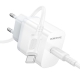 Мережевий зарядний пристрій з кабелем BOROFONE BA99A Breeze single port PD20W charger set(C to C) White