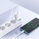 Мережевий зарядний пристрій з кабелем BOROFONE BA99A Breeze single port PD20W charger set(C to C) White