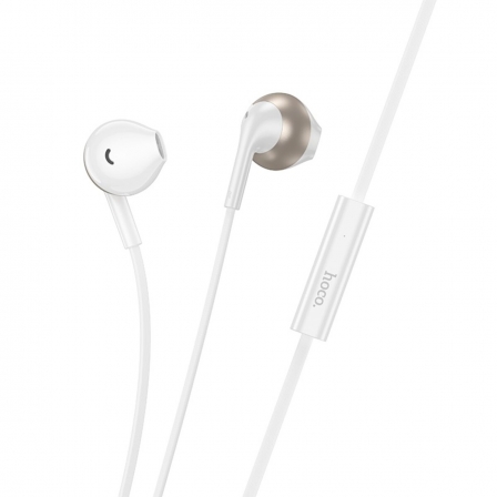 Навушники HOCO M115 Sagacious universal earphones with microphone iP White