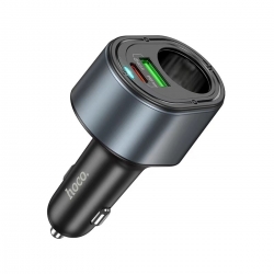 Автомобільний зарядний пристрій HOCO Z56 Friend PD35W+QC3.0 cigarette lighter car charger Black