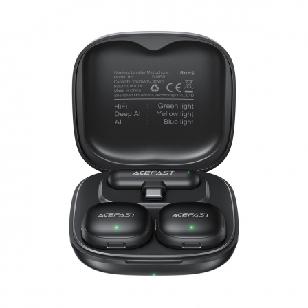 Бездротова мікрофонна система ACEFAST R1 wireless lavalier microphones Black