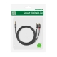 Аудіокабель UGREEN AV116 3.5mm Male to 2RCA Male Cable 1m Black