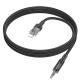 Аудiокабель HOCO UPA27 Spirit transparent digital audio conversion cable iP Black
