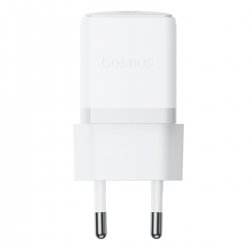 Мережевий зарядний пристрій Baseus Palm Fast Charger 1C 20W EU Moon White (with Baseus Mini White Cable USB-C to USB-C 60W (20V/