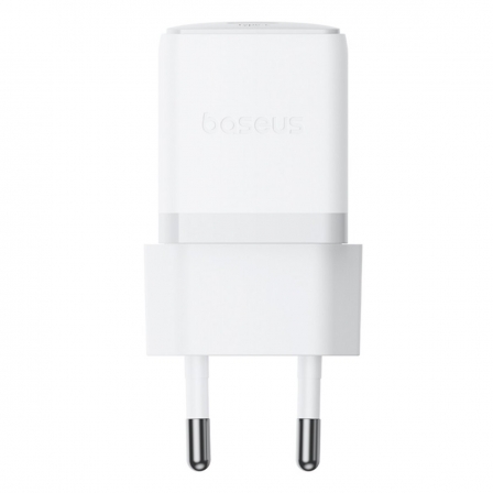 Мережевий зарядний пристрій Baseus Palm Fast Charger 1C 20W EU Moon White (with Baseus Mini White Cable USB-C to USB-C 60W (20V/