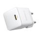 Мережевий зарядний пристрій Baseus Palm Fast Charger 1C 20W EU Moon White (with Baseus Mini White Cable USB-C to USB-C 60W (20V/