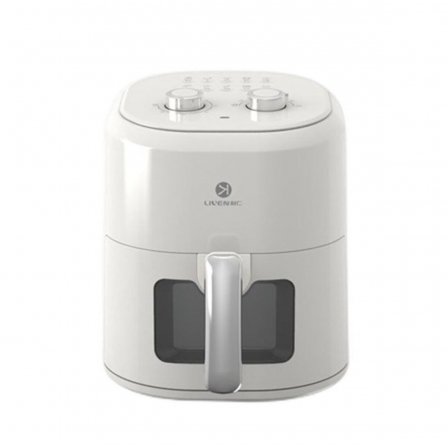 Мультипіч (аерофритюрниця) Xiaomi LIVEN Visual Oil Free Air Fry Pan 4.5L Visual Edition (Китайська вилка)