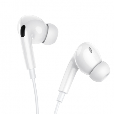 Навушники BOROFONE BM100 Pro Fuente universal earphones with microphone White