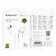 Навушники BOROFONE BM100 Pro Fuente universal earphones with microphone White