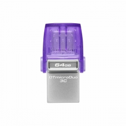 Флеш-накопичувач Kingston USB 3.2 DT microDuo 3C 64GB (Type-A/Type-C) (200Mb/s)