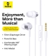 Навушники Baseus Encok HZ11 Wired Earphones Moon White