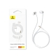 Навушники Baseus Encok HZ11 Wired Earphones Moon White