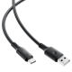 Кабель ACEFAST C17-04 USB-A to USB-C silicone charging data cable Black