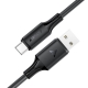 Кабель ACEFAST C17-04 USB-A to USB-C silicone charging data cable Black