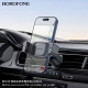 Автотримач для телефона BOROFONE BH106 Ascend pull clip car holder(air outlet) Black Metal Gray