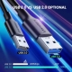 Кабель UGREEN US184 USB 3.0 A Male to Type C Male Cable Nickel Plating 2m (black) (UGR-20884)