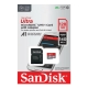 Карта пам'яті microSDXC (UHS-1) SanDisk Ultra 128Gb class 10 A1 (140Mb/s) (adapter SD)