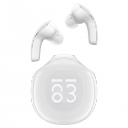 Бездротові навушники ACEFAST T9 Crystal (Air) color bluetooth earbuds Porcelain White