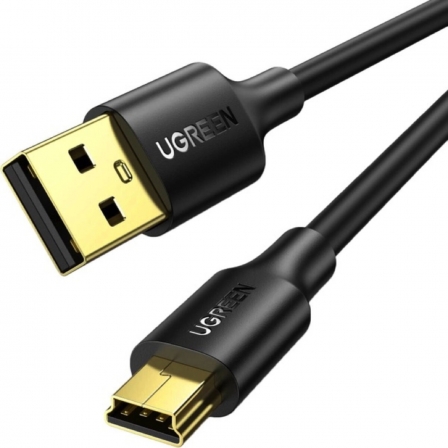 Перехідник UGREEN US132 USB 2.0 A Male to Mini 5 Pin Male Cable 1m (Black)(UGR-10355)