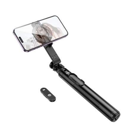 Селфі-монопод HOCO K25 Sherkhan magnetic aluminum alloy live broadcast holder Black