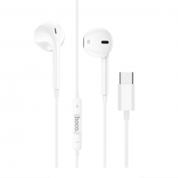Навушники HOCO M101 Crystal joy Type-C wire-controlled digital earphones with microphone White