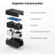Сплітер UGREEN NW114 RJ45 Network Keystone Jack Inline Coupler Female to Female 1pcs (Black)(UGR-20390)